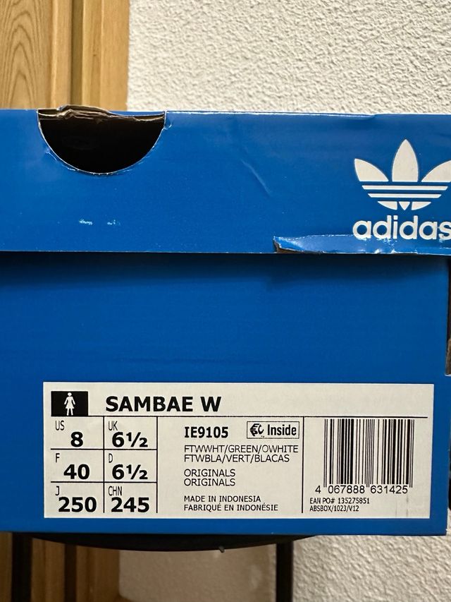 Adidas Samba Verdes y Blancas