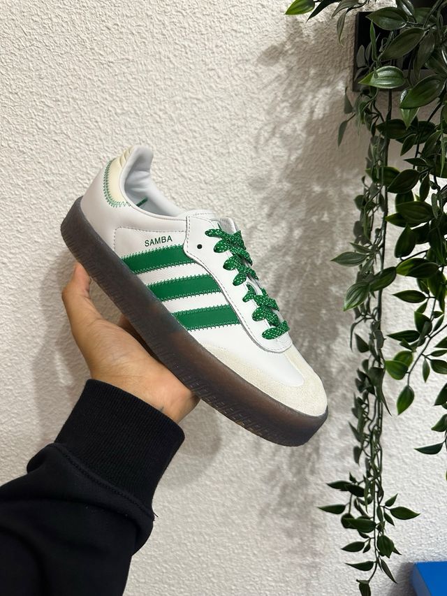 Adidas Samba Verdes y Blancas
