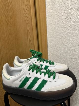 Adidas Samba Verdes y Blancas