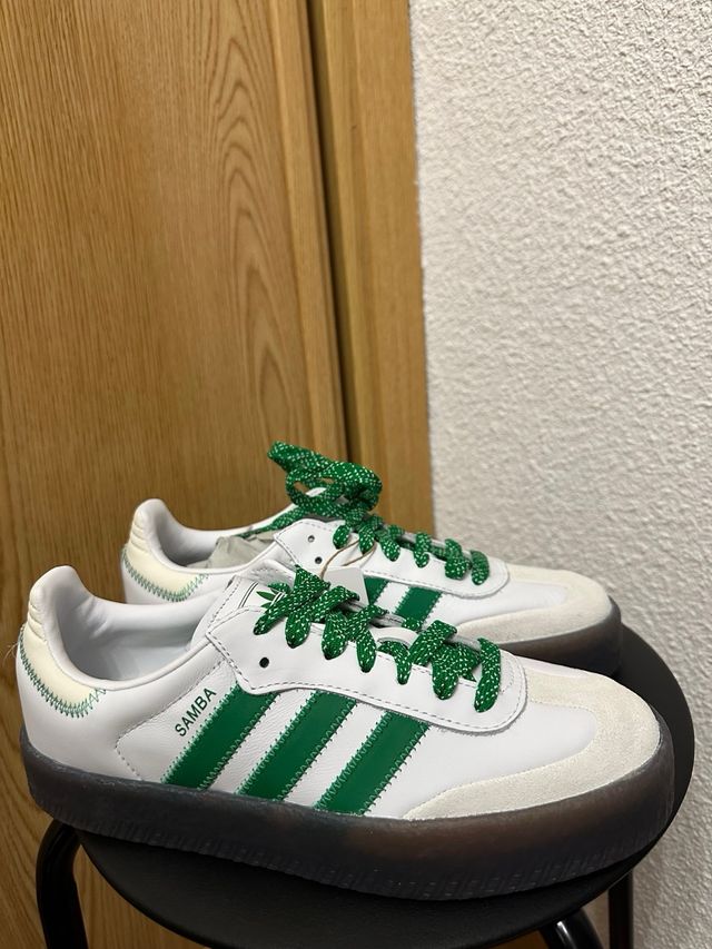 Adidas Samba Verdes y Blancas