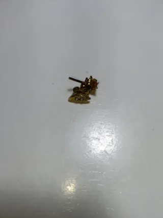 Conjunto de collares y pendientes chapados en oro