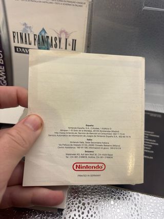 Final Fantasy I-II Dawn of Souls GBA