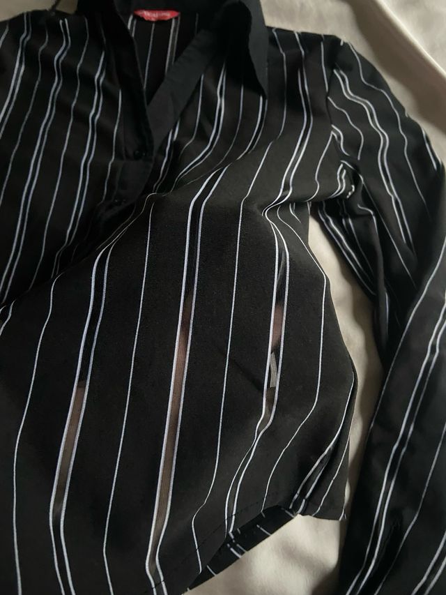 Camicia a righe Y2K Glam Urban Vintage