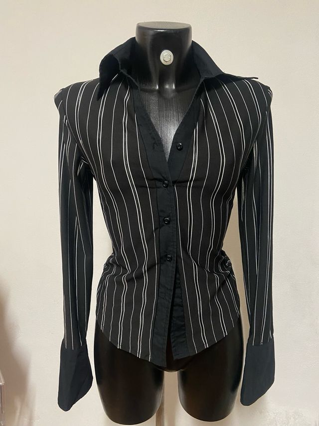 Camicia a righe Y2K Glam Urban Vintage