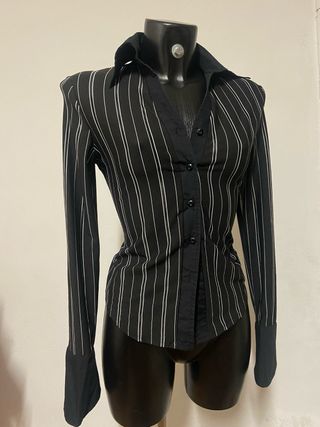 Camicia a righe Y2K Glam Urban Vintage