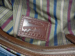 Borsa The Bridge blu e marrone