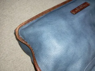 Borsa The Bridge blu e marrone