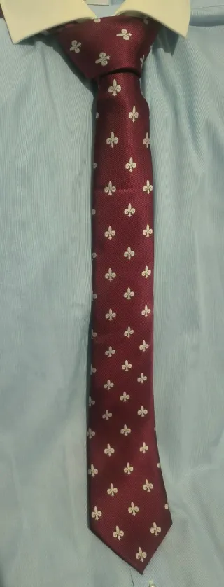 Corbata con Flor de Lis