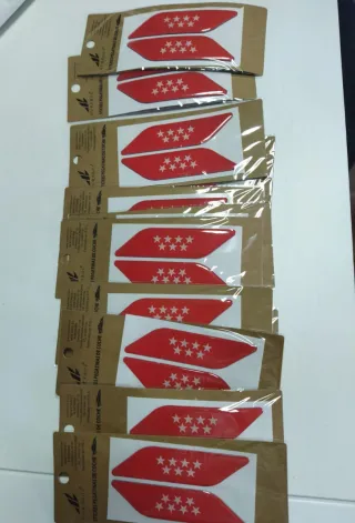 24x Pegatinas Comunidad de Madrid Relieve 3D