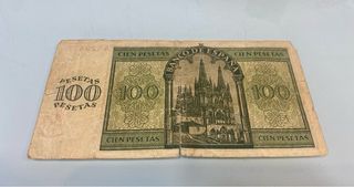 Billete 100 pesetas Burgos año 1936. Guerra Civil