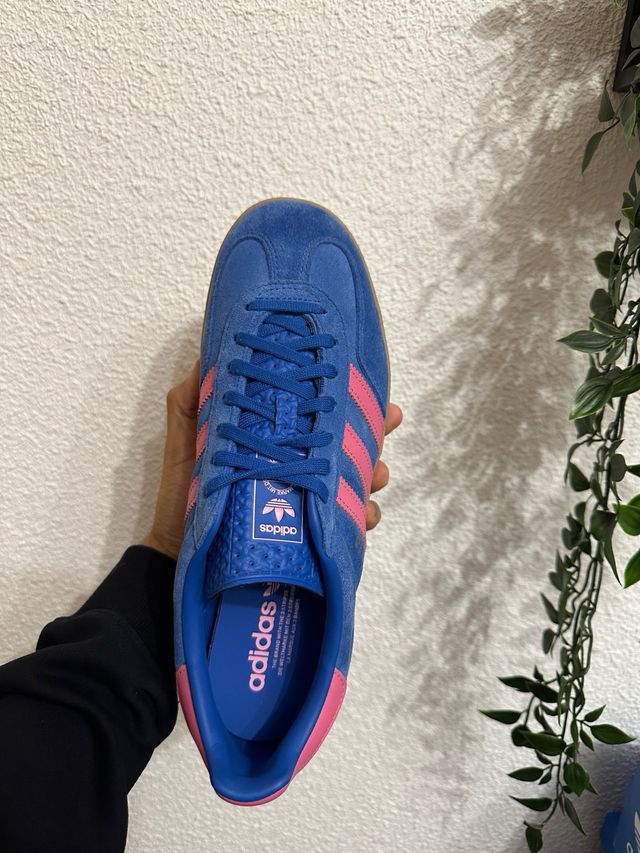 Zapatillas Adidas Gazelle Azul y Rosa