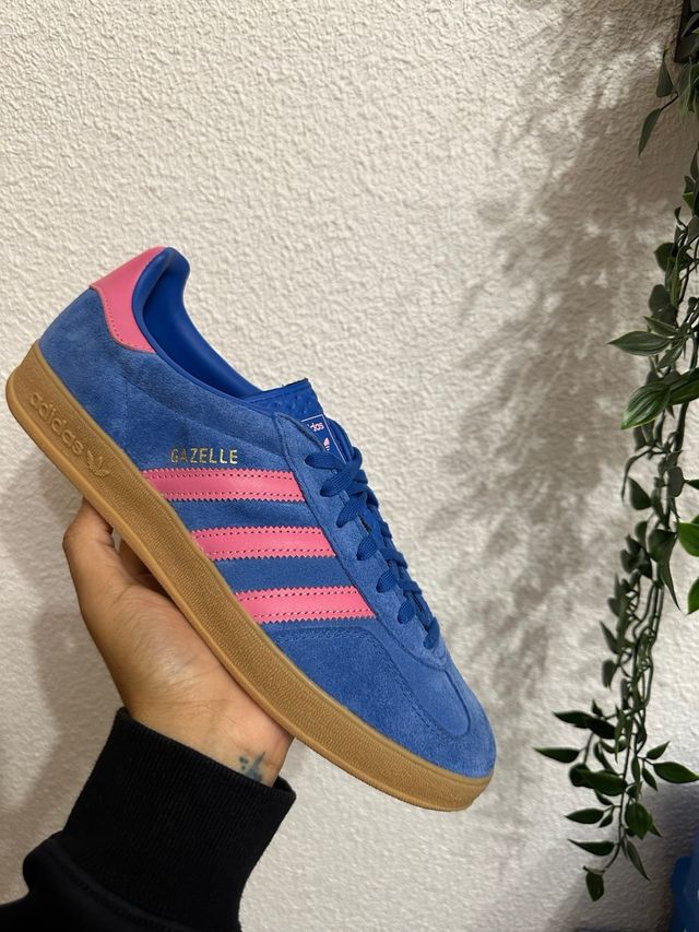 Zapatillas Adidas Gazelle Azul y Rosa