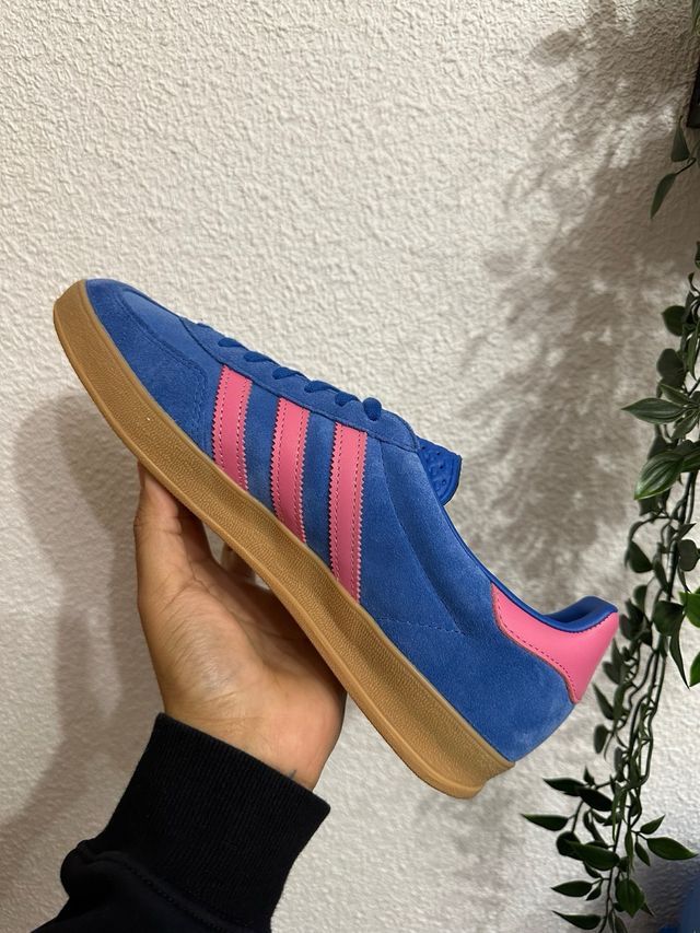 Zapatillas Adidas Gazelle Azul y Rosa