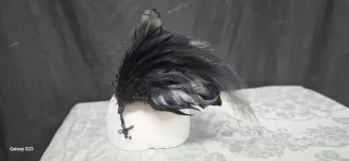 Adorno plumas antiguas para sombreros de época