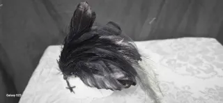 Adorno plumas antiguas para sombreros de época