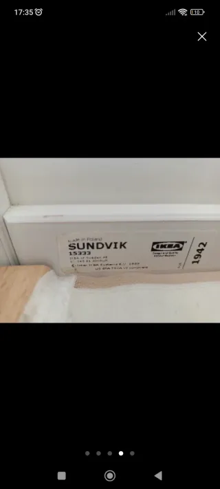 Cuna Ikea Blanca y colchón como nuevo