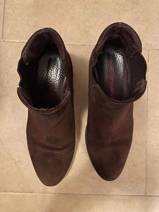Botines ante chocolate Talla 38