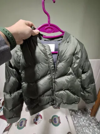 Chaqueta invierno niña Zara verde