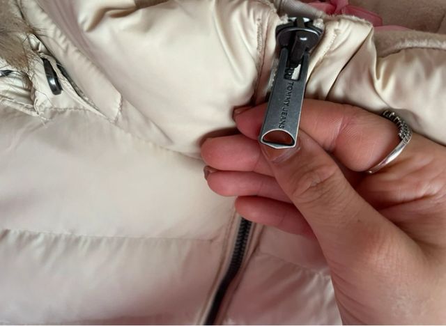 Giacca Tommy Hilfiger Beige con Cappuccio