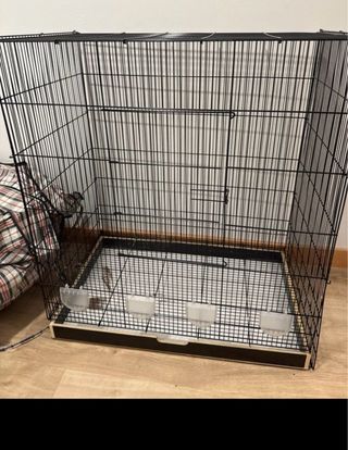 Jaula grande aves 84 de altura , 76 de ancho y 46