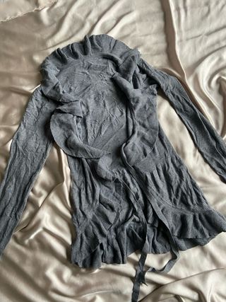 Bolero grigio coquette y2k vintage lolita