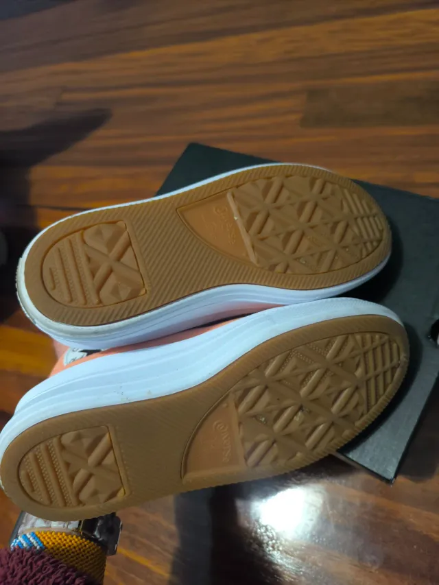 Playeros Converse Altos Rosas y Blancos