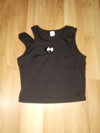 Pantalón gris efecto vaquero