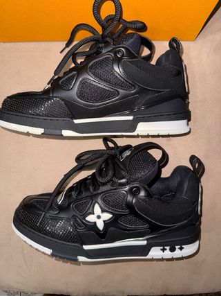 Louis Vuitton Scarpe da Ginnastica Nere e Bianche