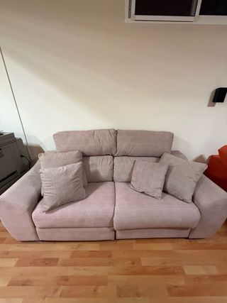 Sofá 2 plazas reclinable eléctrico gris