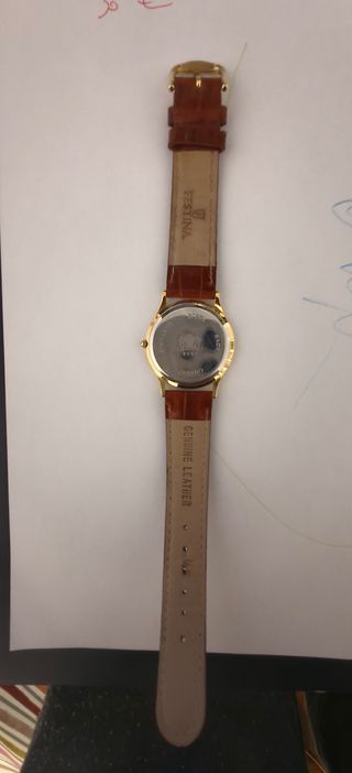 Reloj Festina Cuarzo Dorado Correa Marrón