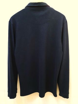 Polo manga larga XXL Solera. Azul marino.