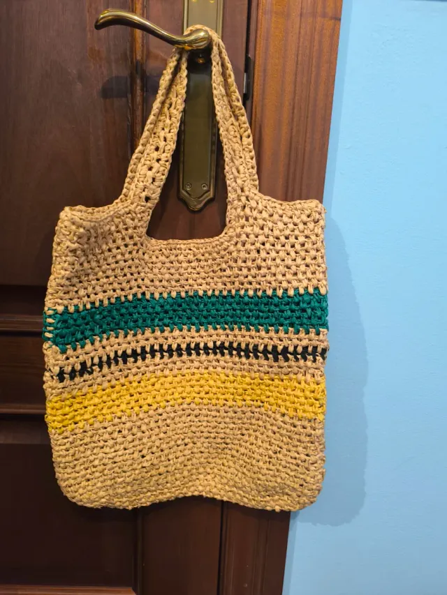 Bolso de playa tejido