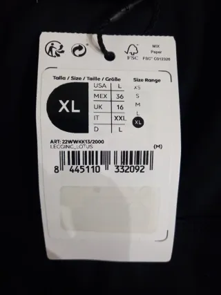 Leggings negros DESIGUAL con estampado multicolor