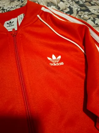 Chándal Adidas Rojo y Blanco Chico