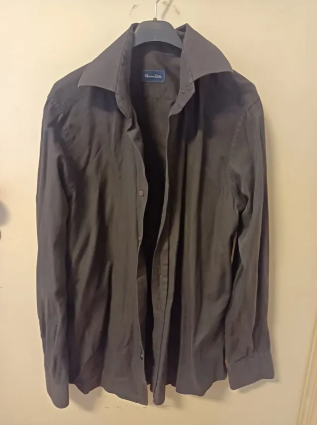 Camisa Massimo Dutti gris hombre