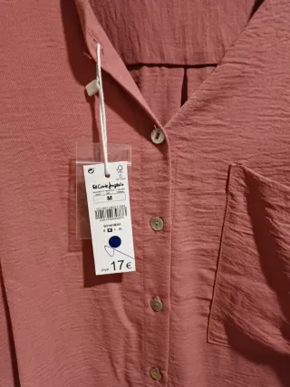 Camisa rosa mujer talla M