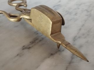 Tesoura Apaga Velas Antiga Latão