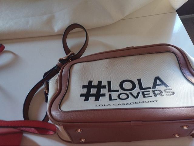 Bolso Lola Casademunt Marrón y Blanco