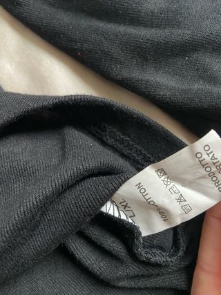 Top nero V manica lunga boho fairy y2k glam urban