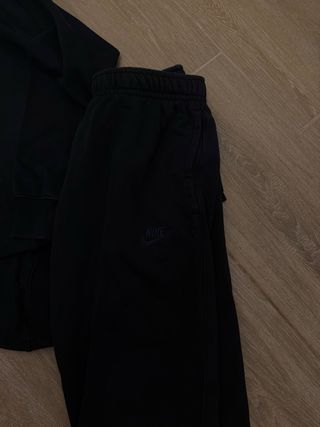 Conjunto Nike chándal M negro algodón