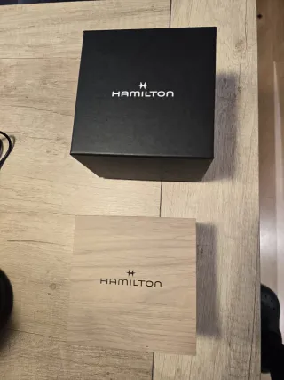 Reloj Hamilton Hombre Negro Marrón Nuevo