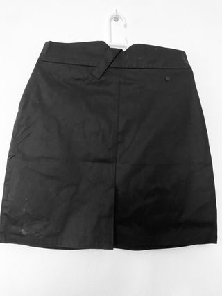 Falda negra de bio algodón con elastano