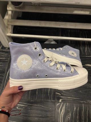 Converse Lift Platform Suede Shimmer Hi