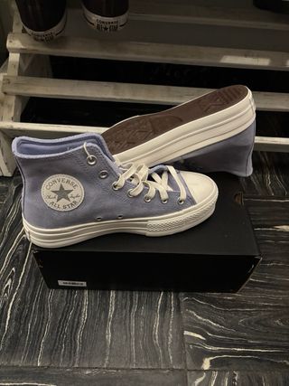 Converse Lift Platform Suede Shimmer Hi