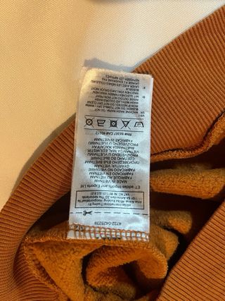 Adidas Sudadera Naranja Tostada Logo Frontal S