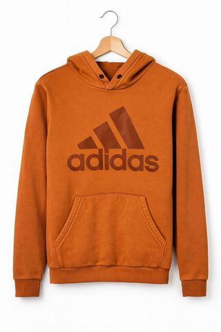 Adidas Sudadera Naranja Tostada Logo Frontal S