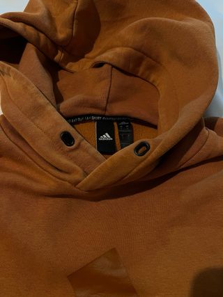 Adidas Sudadera Naranja Tostada Logo Frontal S