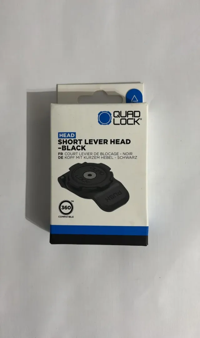 Suporte Quad Lock para cabeça de alavanca curta em preto