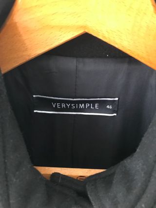 Cappotto donna VERYSIMPLE nero taglia 46