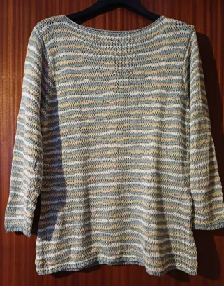 Jersey de punto rayas talla M